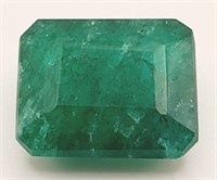 (KK) Green Jadeite Gemstone - Emerald Cut - 16.14