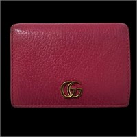 Gucci GG Gum Pink Compact Flap Wallet
