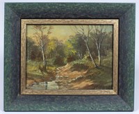 Wooded Landscape Painting by William Carson.