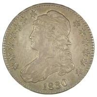 AU-50 1830 Bust Half Dollar