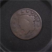 US Coins 1827 Large Cent, circulated