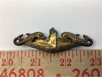 Old sterling naval battle ship pin US Navy 14