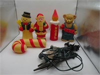 SET OF OUTDOOR CHRISTMAS ORNAMENTS (LIGHTS)