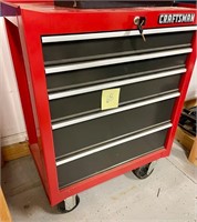 CRAFTSMAN RED ROLLING TOOLBOX WITH KEY