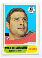 1968 Topps Nick Buoniconti Card #124
