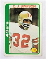 1978 Topps OJ Simpson Card #400