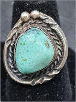 Turquoise & Silver Ring size 6