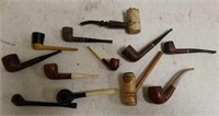 12 Vintage Smoking Pipes