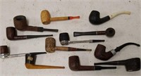 12 Vintage Smoking Pipes