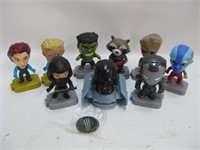 Nine 4" Marvel Collector's Characters