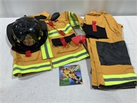 Child’s 5-6 firefighter costume nib