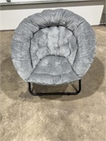 Folding indoor saucer chair cloth 36” dia