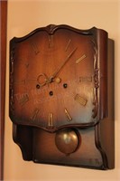 Vintage Wall Clock w/Pendulum