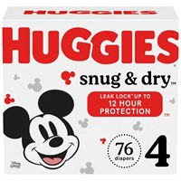 Huggies Size 4 Diapers, Snug & Dry Baby Diapers,