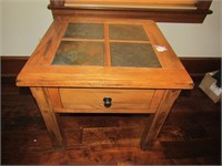 End Table Needs Cleaning 24" T x 26" Square Top