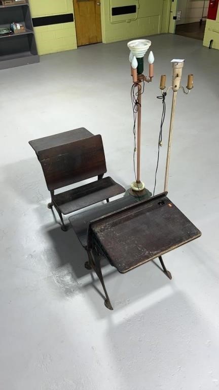2 Antique Desks Patent Sept. 18, 1888.