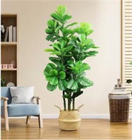 72IN Tropical Faux Fiddle Fig Tree