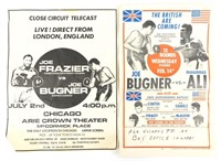 1973 Ali vs Bugner Closed Circuit Poster