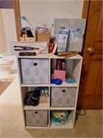 6 Cubby Cabinet, Hair Products