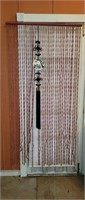 Vintage Wicker Door Curtain, Oriental Tassel