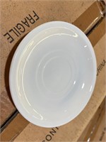 Bid x132 White Saucers 6"