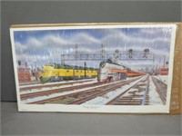 ~ " Chicago Departure 1 " Train Print 16x29"