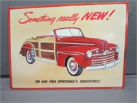 ~ Ford Sportsman"s Convertible Metal Sign