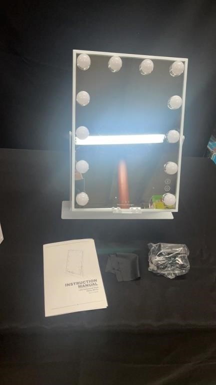 LED Hollywood Style Vanity Mirror with Cord