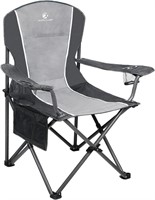 ALPHA CAMP Camping Chair, Black Grey