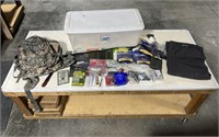 Large Lot Of Survival Supplies in Tote w/ Lid