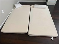 (2) Twin Size Memory Foam Bed Rolls