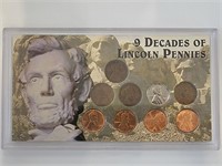 9 Decades of Lincoln Head Pennies