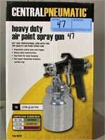 Central pneumatic heavy duty air paint spray gun,