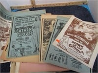 LOT OF VINTAGE ASSORTED MOVIE FLYERS