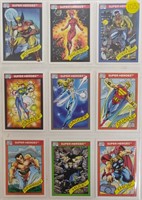 1990 Marvel #10-18 Superhero Cards