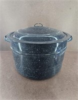 Large Enamelware Canner Pot / Stock Pot