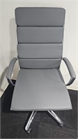Grey & Chrome Office Chair