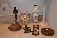 Stoneware Pitcher & Kitchen Items