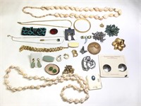 Large Group of Costume Earrings, Necklaces & More
