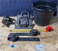 16” Bucket, Sliding Barn Hardware, Etc.