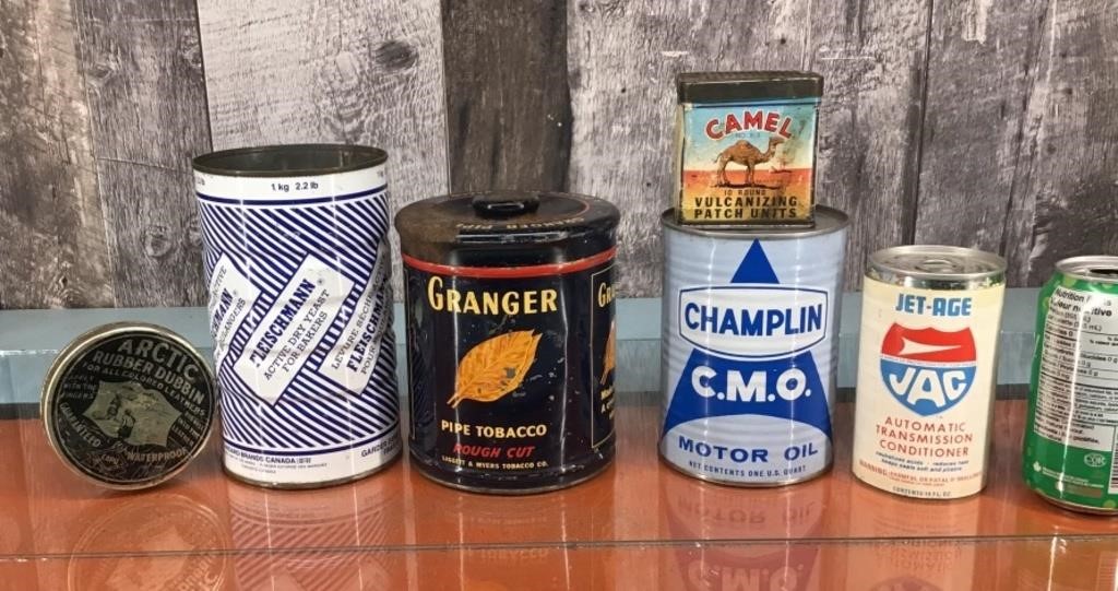 Vtg. metal tins