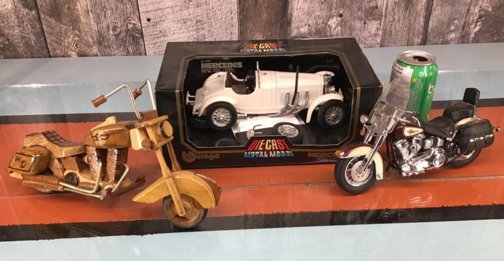 Wooden and diecast models