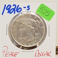 1926-S 90% Silver Peace $1 Dollar