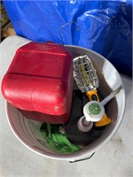 bucket with contents