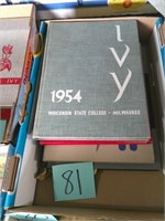 (4) Ivy Wisconsin State College Yearbooks 1954-57