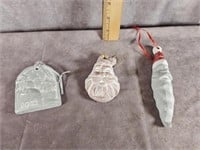 ISABEL BLOOM CHRISTMAS ORNAMENTS LOT OF 3