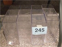 Twelve 1:24 scale acrylic display boxes w/ end