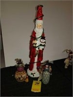 cJim Shore Heartwood Creek Ornaments, and a Santa