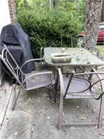 Patio Table with 4 Chairs, Grill