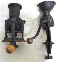Pair of Coffee Grinders Clamp On Style
